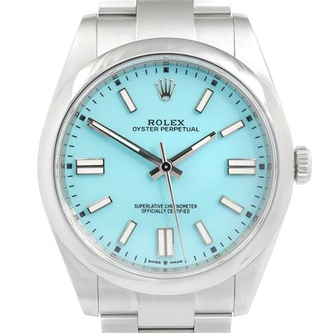 rolex perpetual tiffany blue|Rolex oyster perpetual 41 124300.